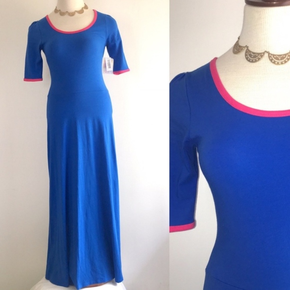 *FLASH SALE Lularoe Ana maxi dress cobalt blue